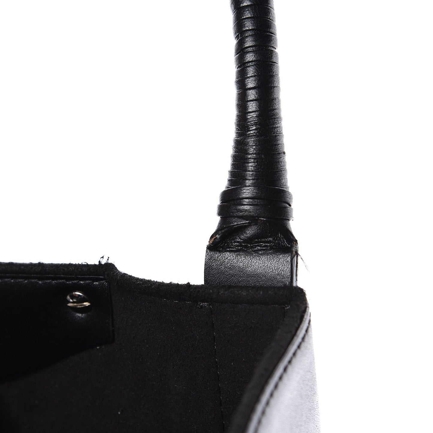 Calfskin Large Antigona Whipstitch Handle Tote Black