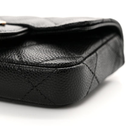 Chanel Caviar Quilted Mini Chain Belt Bag Black 11 of 12