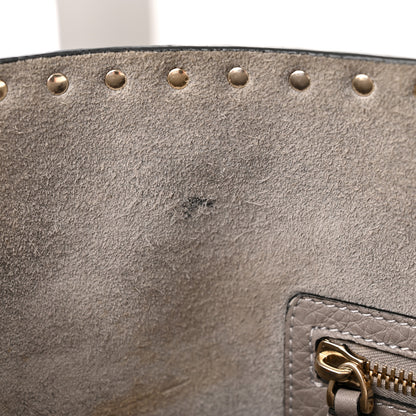 Valentino Garavani Grained Calfskin Rockstud Shoulder Tote Perla 12 of 24