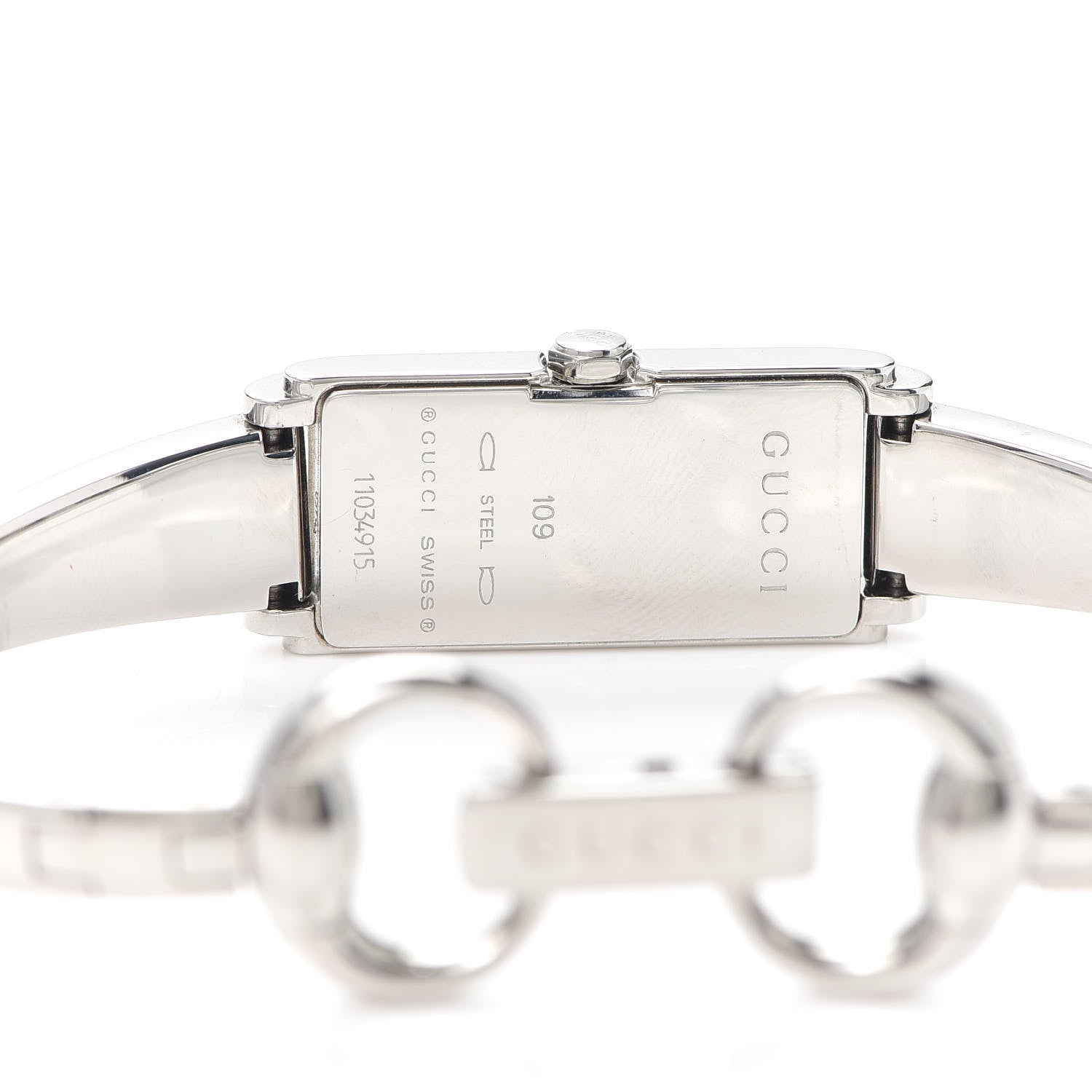 Gucci Stainless Steel 14mm 109 Horsebit Web Quartz Watch 4 of 6