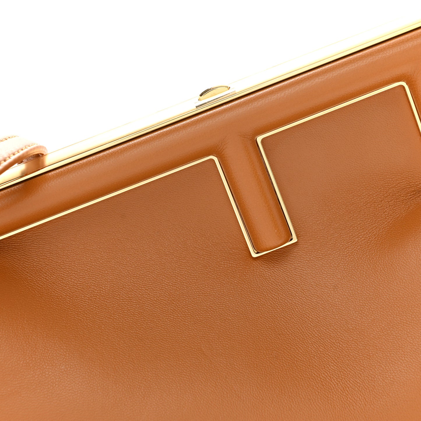 Shiny Nappa Small Fendi First Caramello