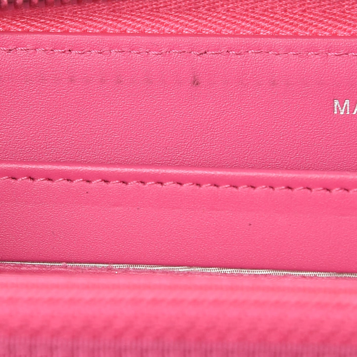 Caviar Quilted Large Gusset Zip Around Wallet Pink