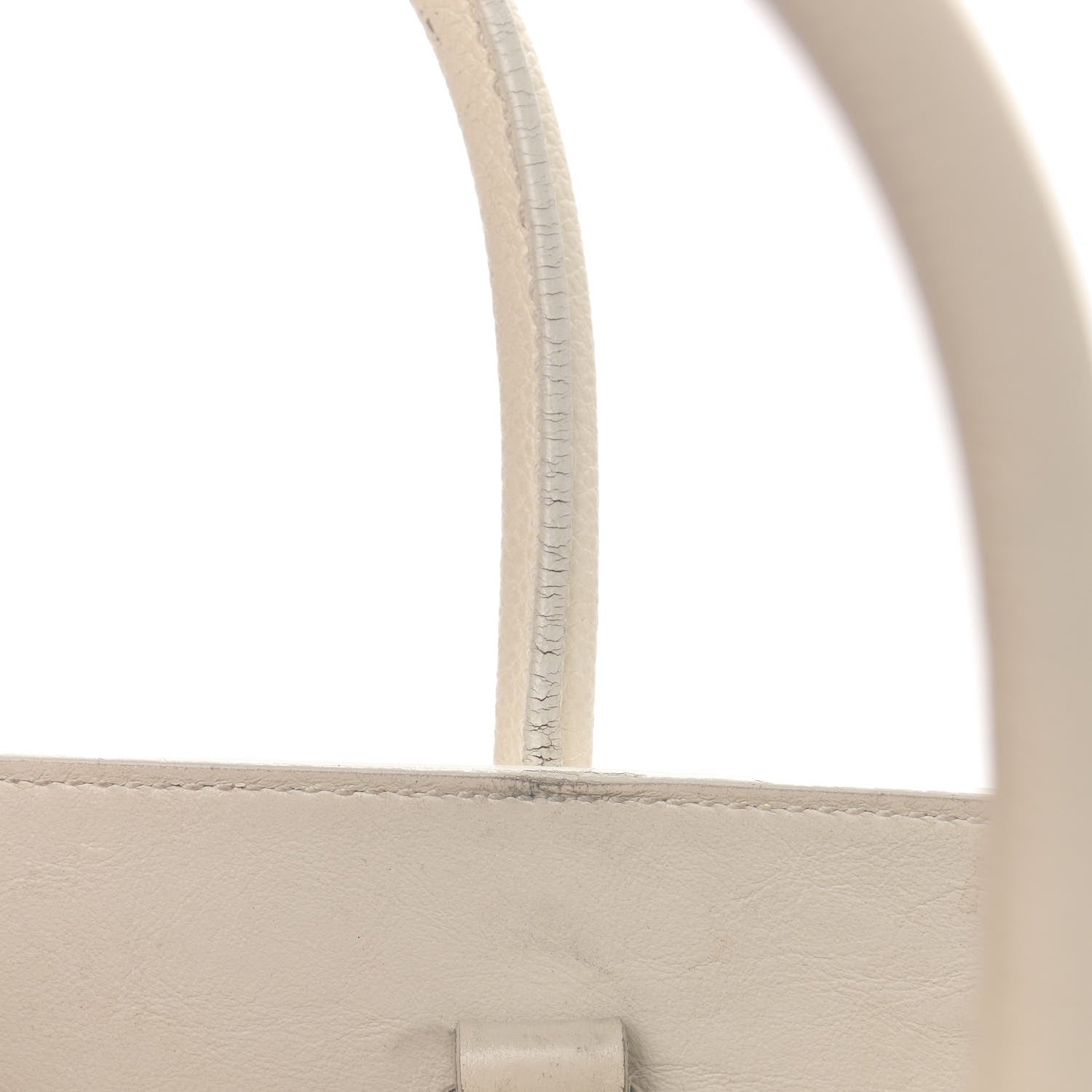 Saint Laurent Grained Calfskin Baby Sac De Jour White 11 of 28