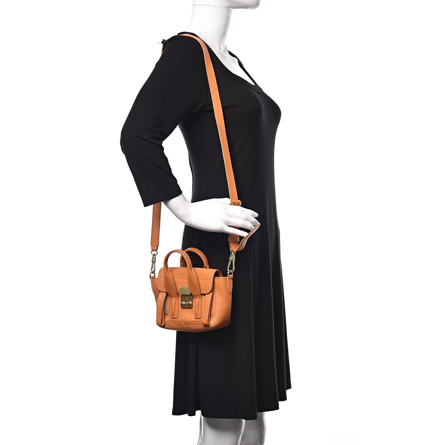 3.1 Phillip Lim 3.1 Smooth Calfskin Nano Pashli Satchel Saffron 2 of 9