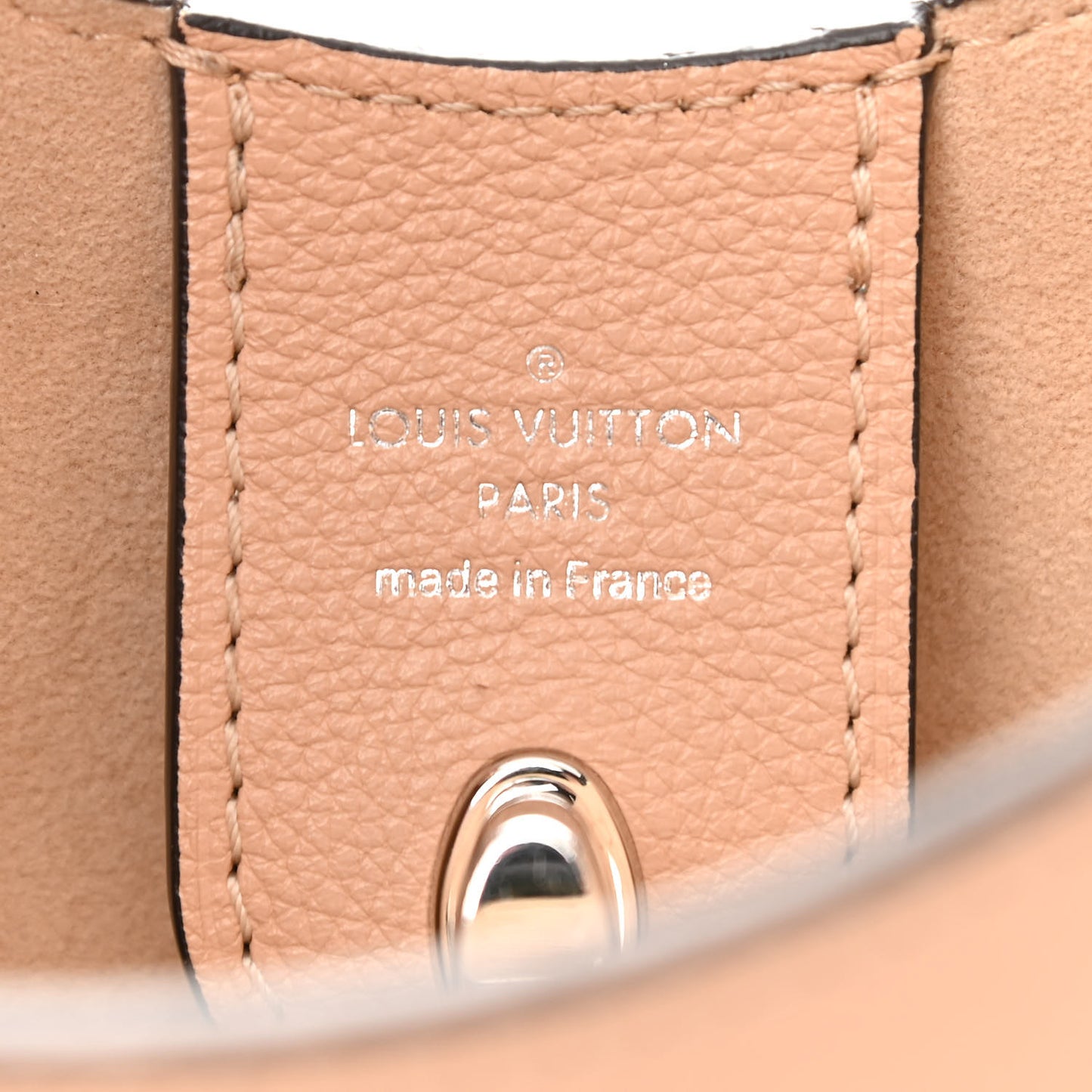 Calfskin Lockme Hobo Beige