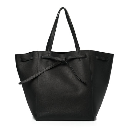 Celine Soft Grained Calfskin Medium Belt Cabas Phantom Black 1 of 9