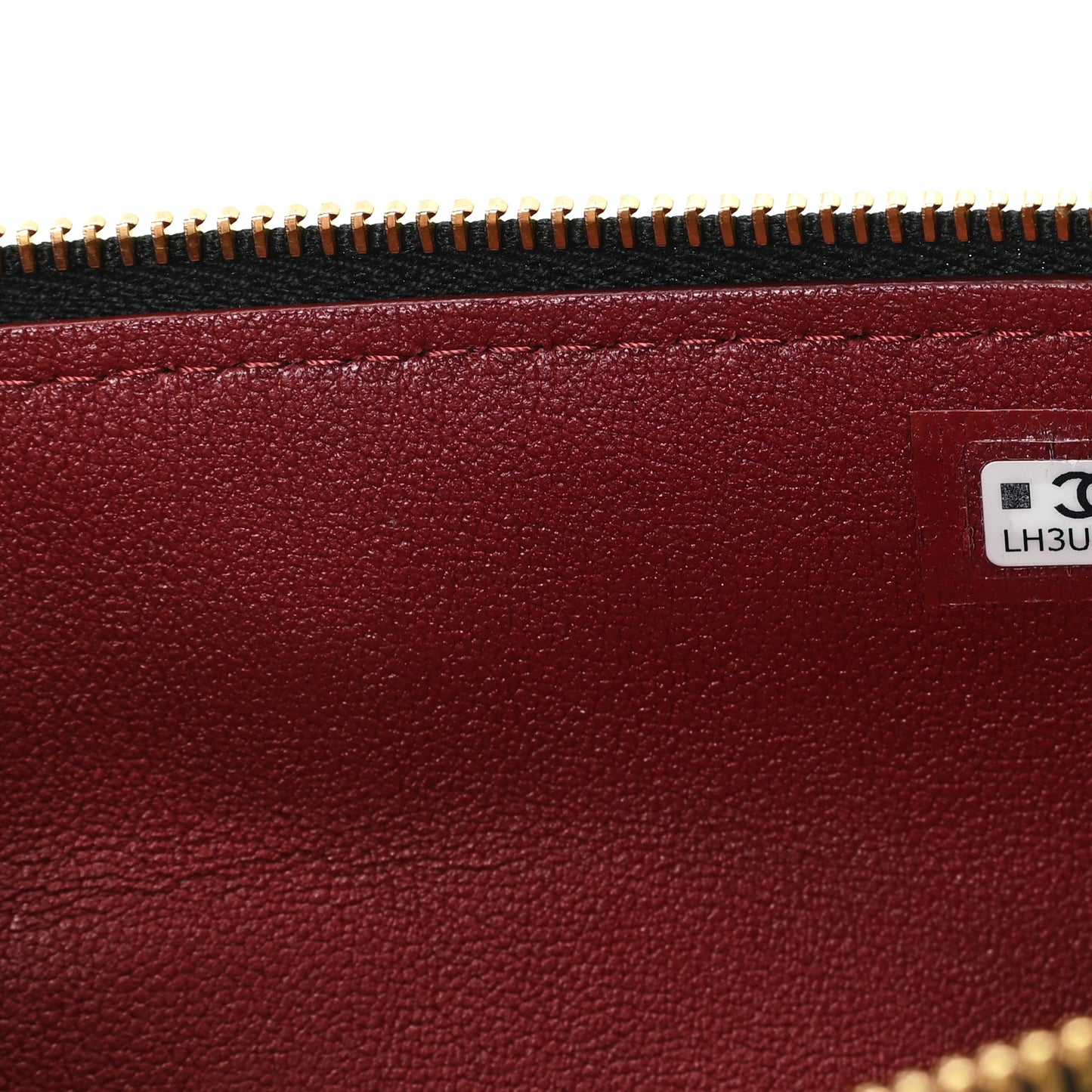 Lambskin Quilted Pouch Black