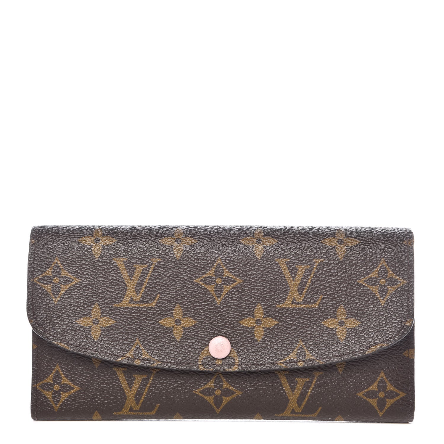 Louis Vuitton Monogram Emilie Wallet Rose Ballerine 1 of 9