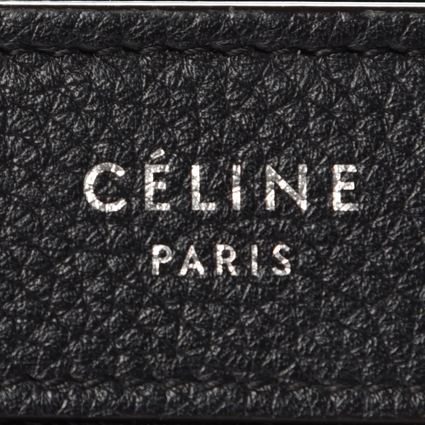 Drummed Calfskin Nano Luggage Black