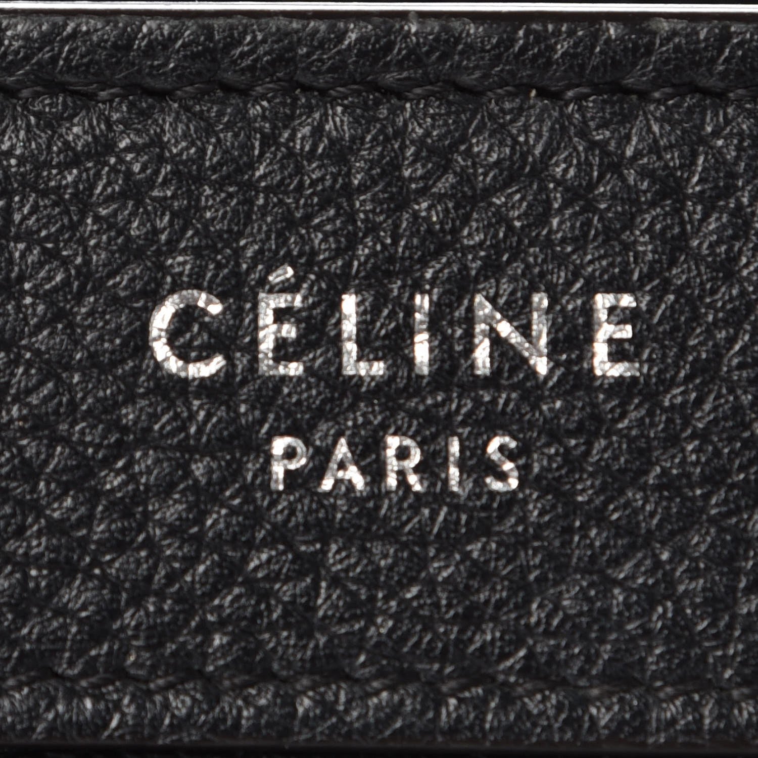 Celine Drummed Calfskin Nano Luggage Black 8 of 11