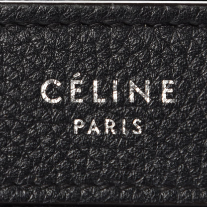 Celine Drummed Calfskin Nano Luggage Black 8 of 11