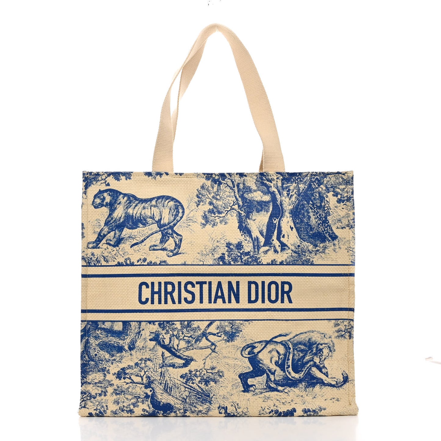 Straw Dioriviera Tote Beige