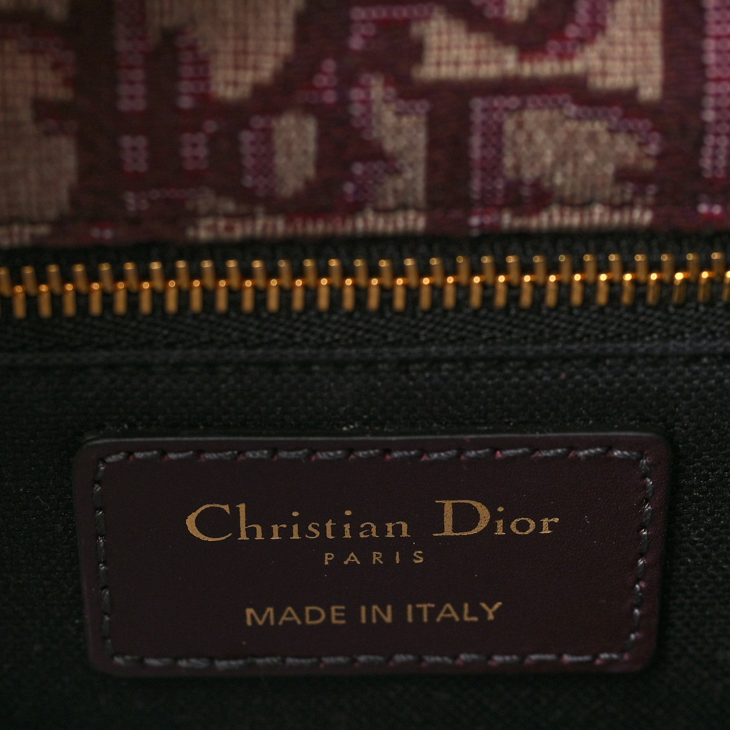 Christian Dior Oblique 30 Montaigne Flap Bag Burgundy 6 of 8