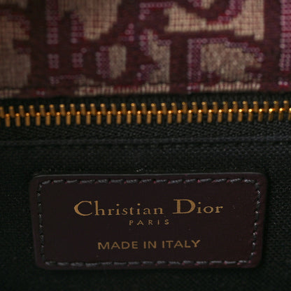 Christian Dior Oblique 30 Montaigne Flap Bag Burgundy 6 of 8