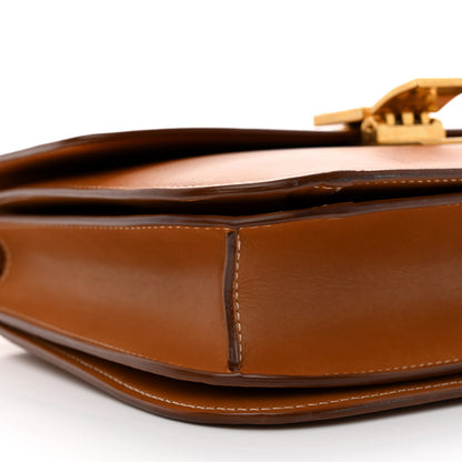 Celine Natural Calfskin Medium Classic Box Flap Bag Tan 10 of 11