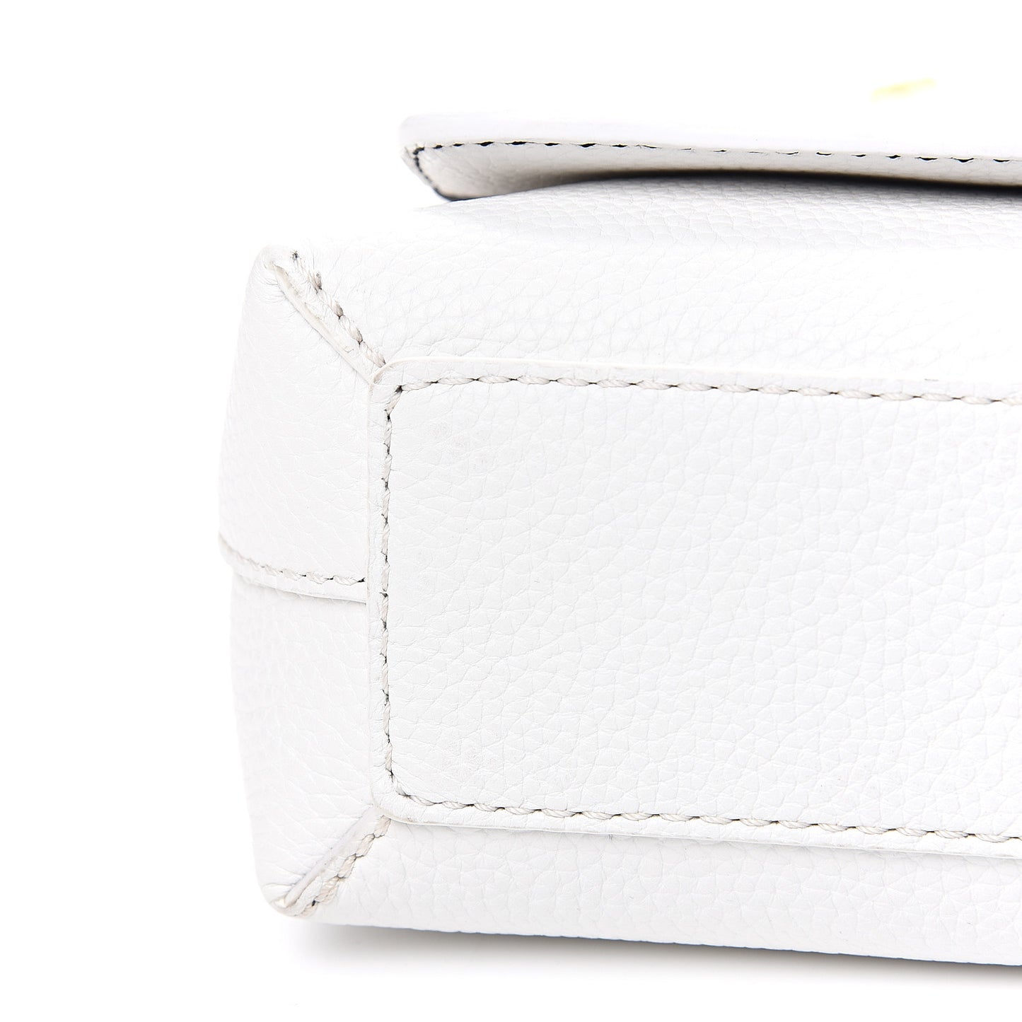 Soft Calfskin Small Burleigh Crossbody Bag Chalk White