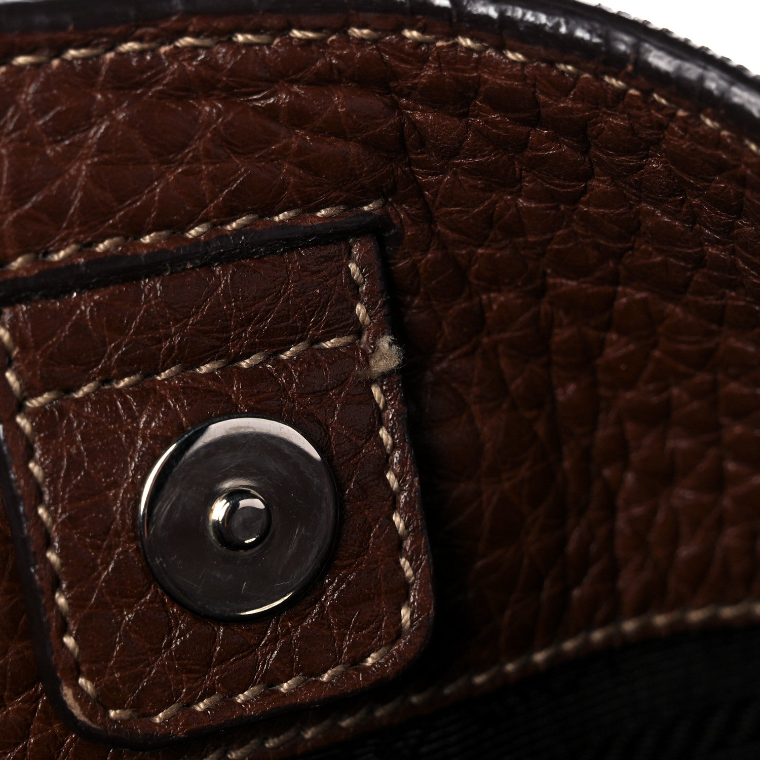 Prada Vitello Daino Side Pocket Hobo Bruciato 18 of 20