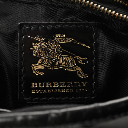 Burberry Nylon Calfskin Quilted Hoxton Hobo Black 6 of 12