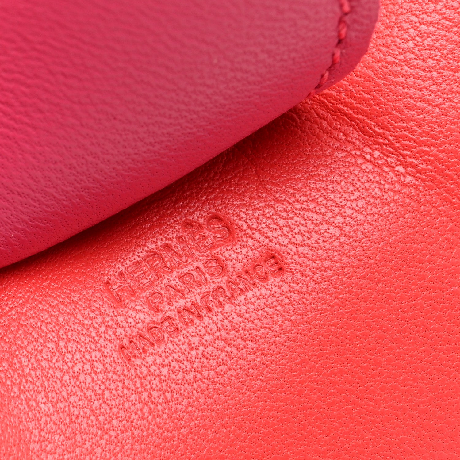 Hermes Milo Lambskin Grigri Rodeo Horse Bag Charm GM Rose Jaipur Shocking Rouge H 4 of 4