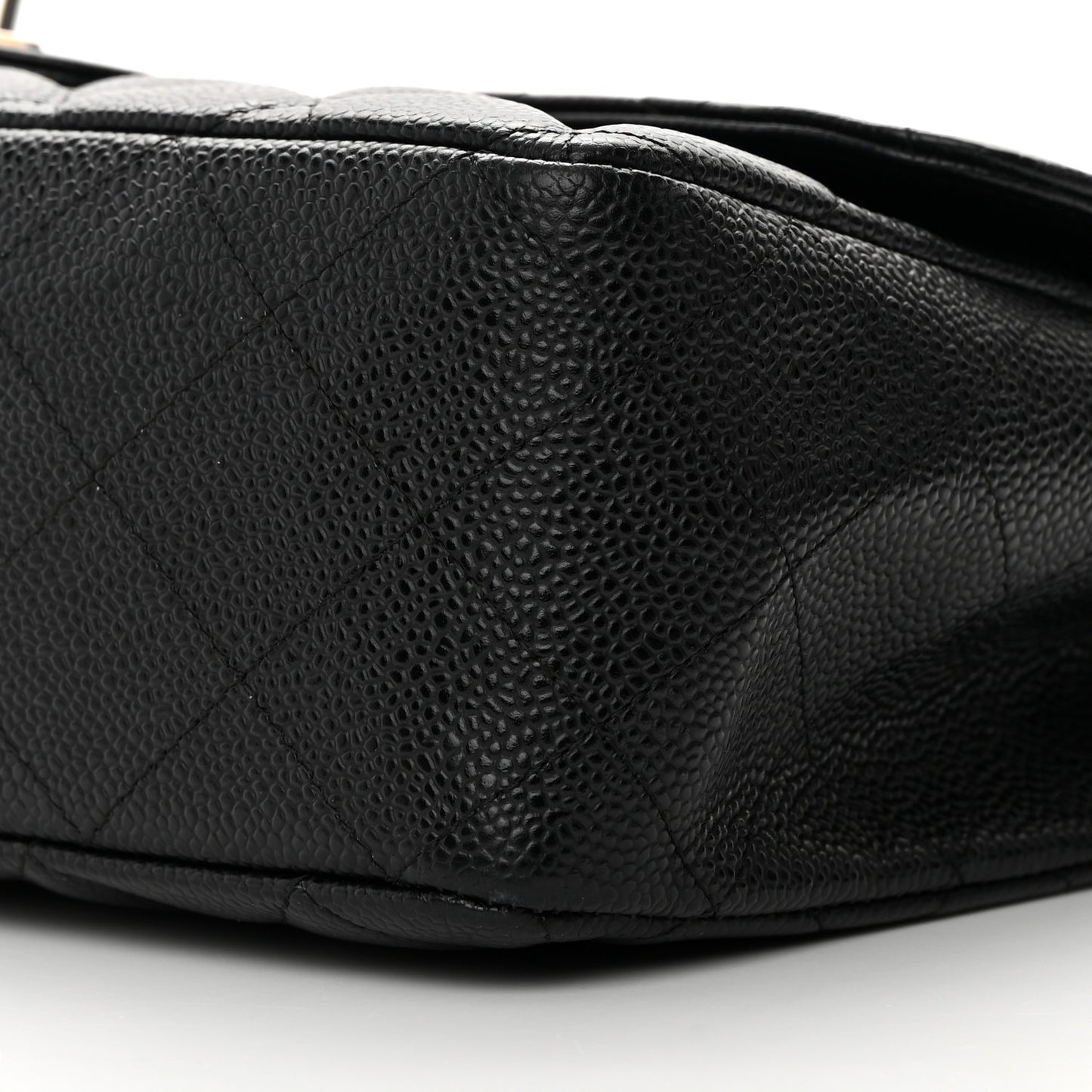 Caviar Quilted Jumbo Single Flap Black