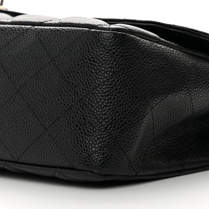 Chanel Caviar Quilted Jumbo Single Flap Black 10 of 16