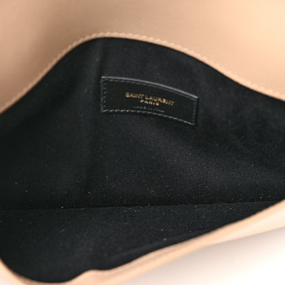 Saint Laurent Grain De Poudre Uptown Pouch Dark Beige 3 of 6