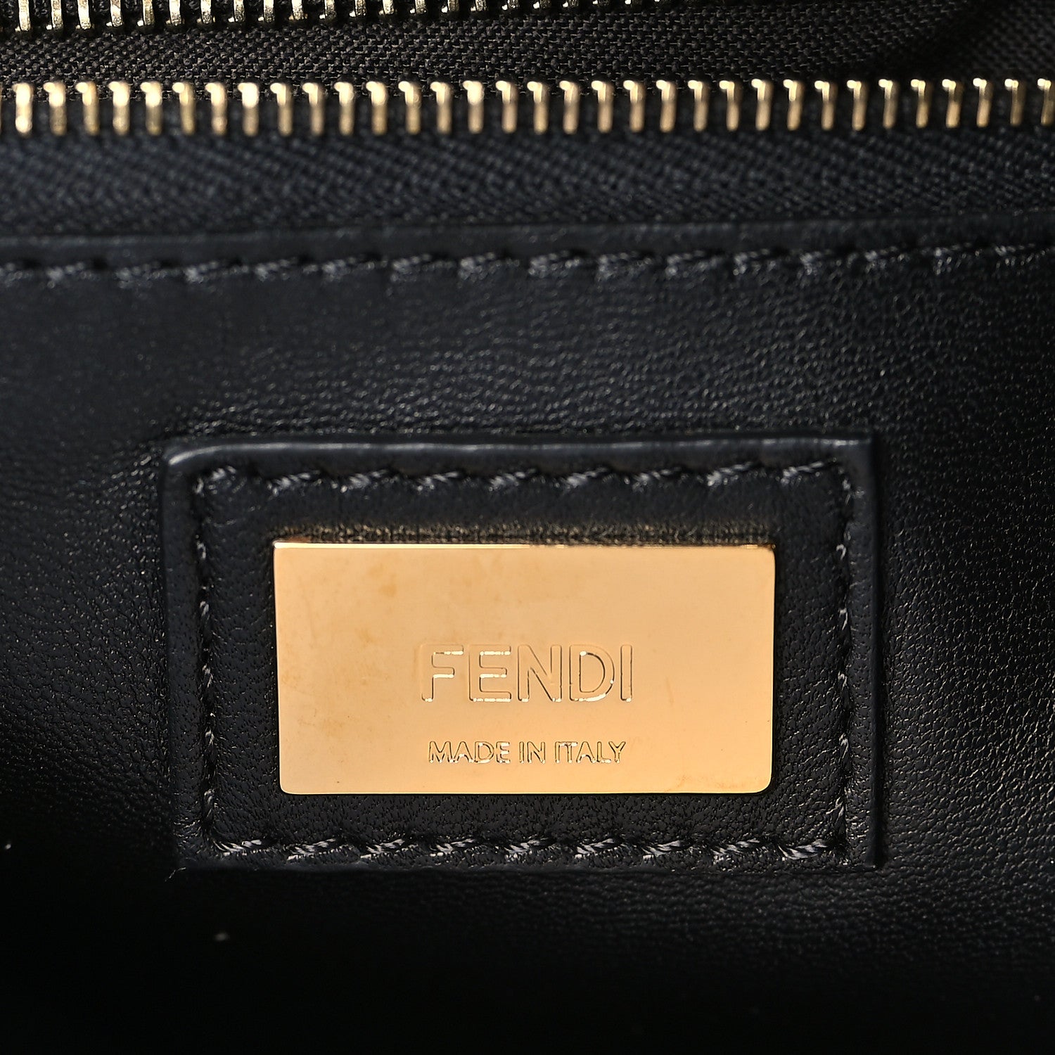 Fendi Nappa Mini Peekaboo Iconic Satchel Black 6 of 9