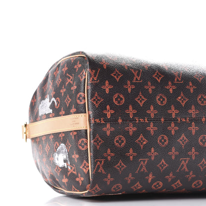 Louis Vuitton Catogram Speedy Bandouliere 30 Marron 6 of 10
