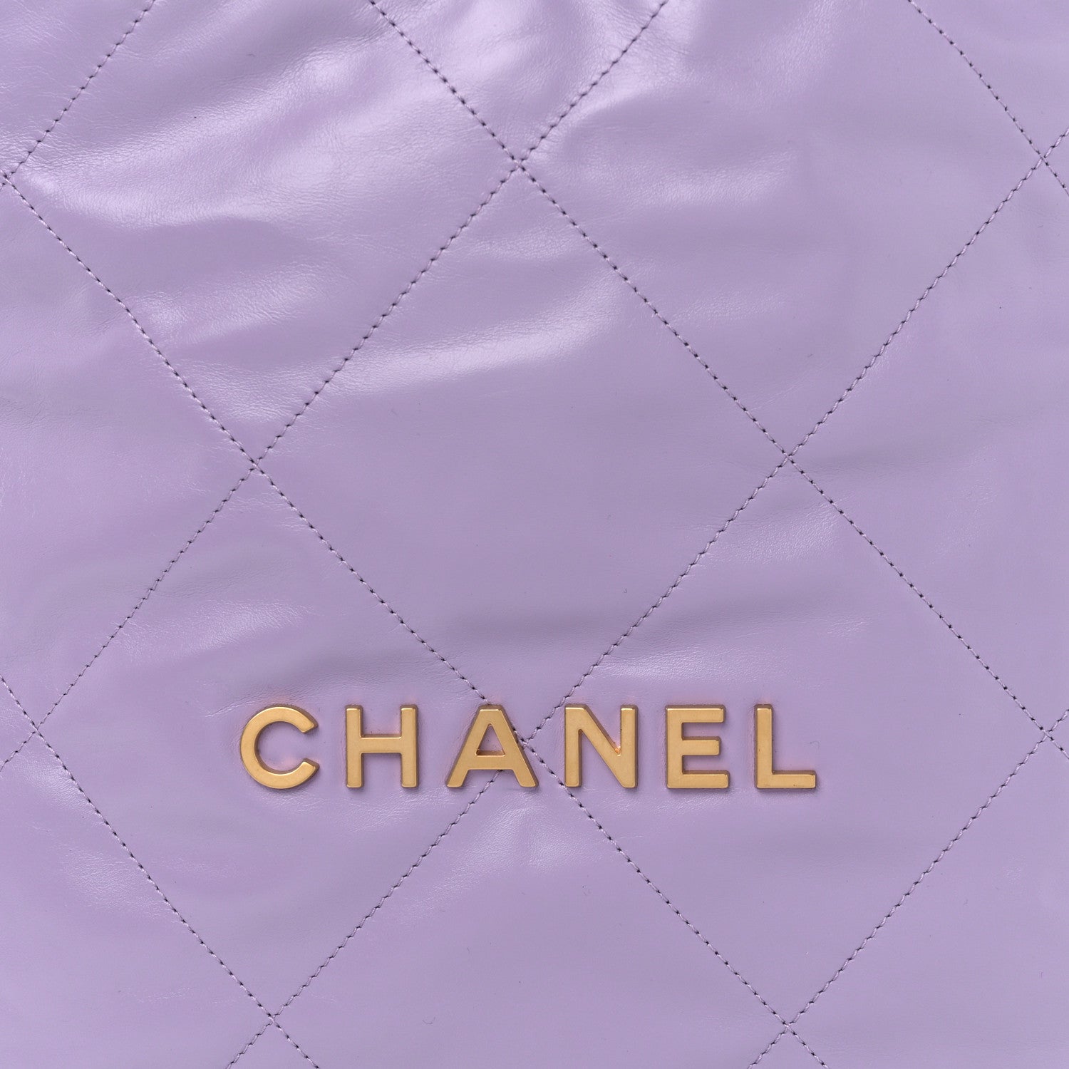 Chanel Shiny Calfskin Quilted Small Chanel 22 Light Purple 9 of 11