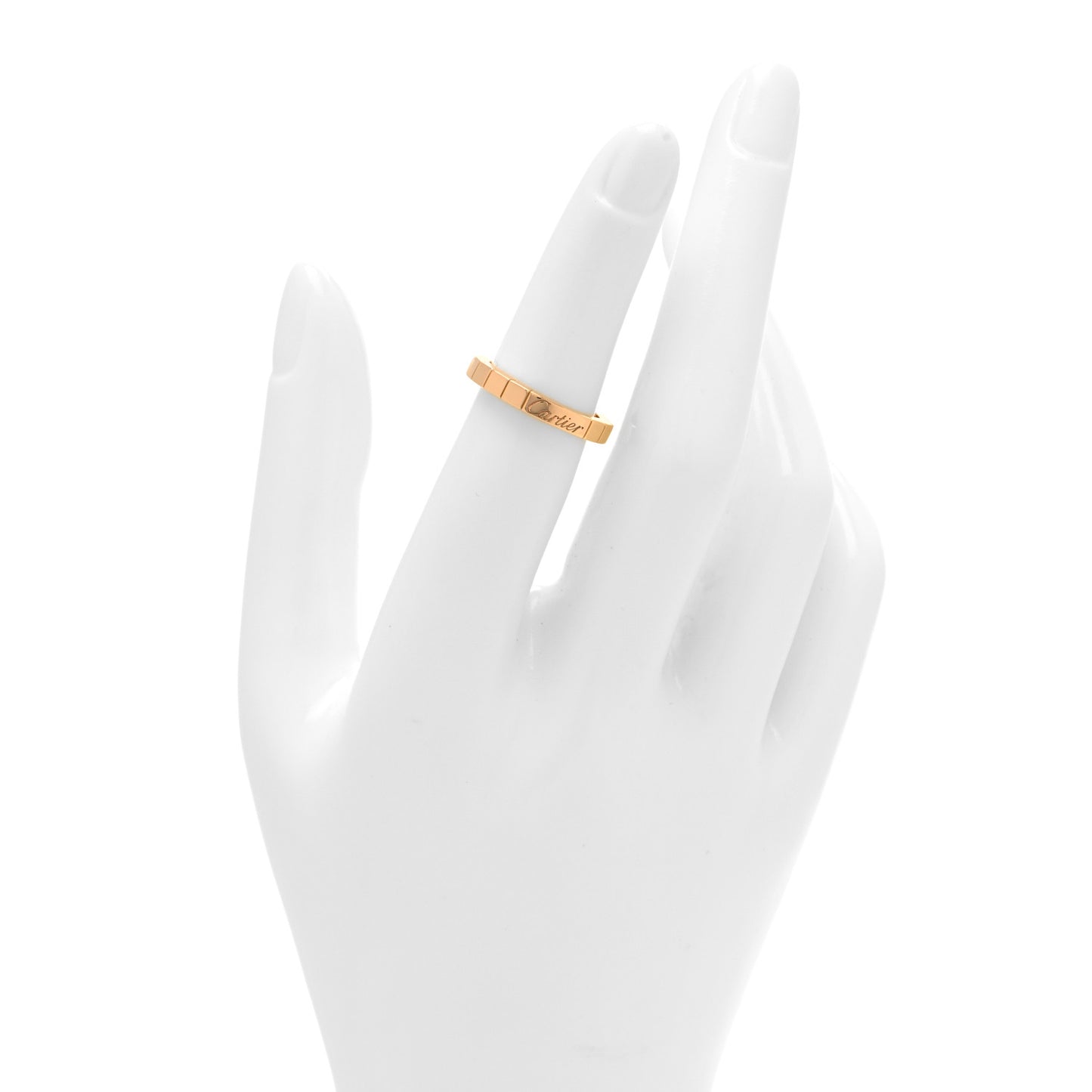 18K Pink Gold 3mm Lanieres Ring 50 5.25