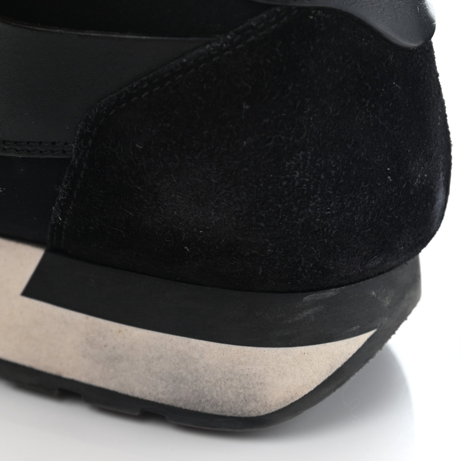 Balenciaga Mesh Calfskin Neoprene Suede Womens Race Runner Sneakers 40 Black 18 of 21