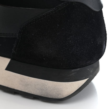 Balenciaga Mesh Calfskin Neoprene Suede Womens Race Runner Sneakers 40 Black 18 of 21