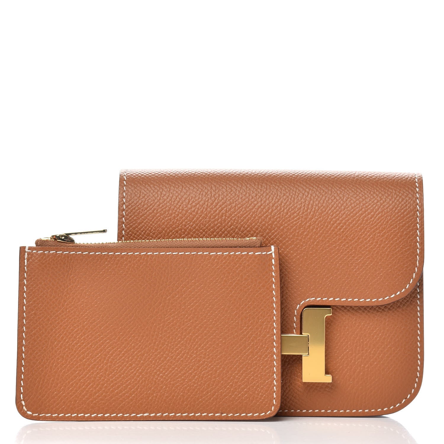 Hermes Epsom Constance Slim Wallet Gold 3 of 8