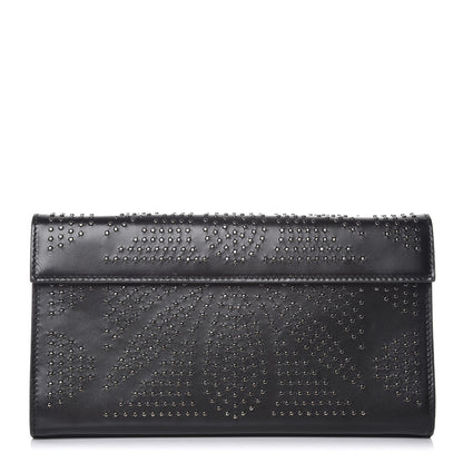 Alaia Calfskin Studded Clutch Black 1 of 7