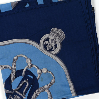 Hermes Cashmere Silk Cavalcadour Shawl 140 4 of 4