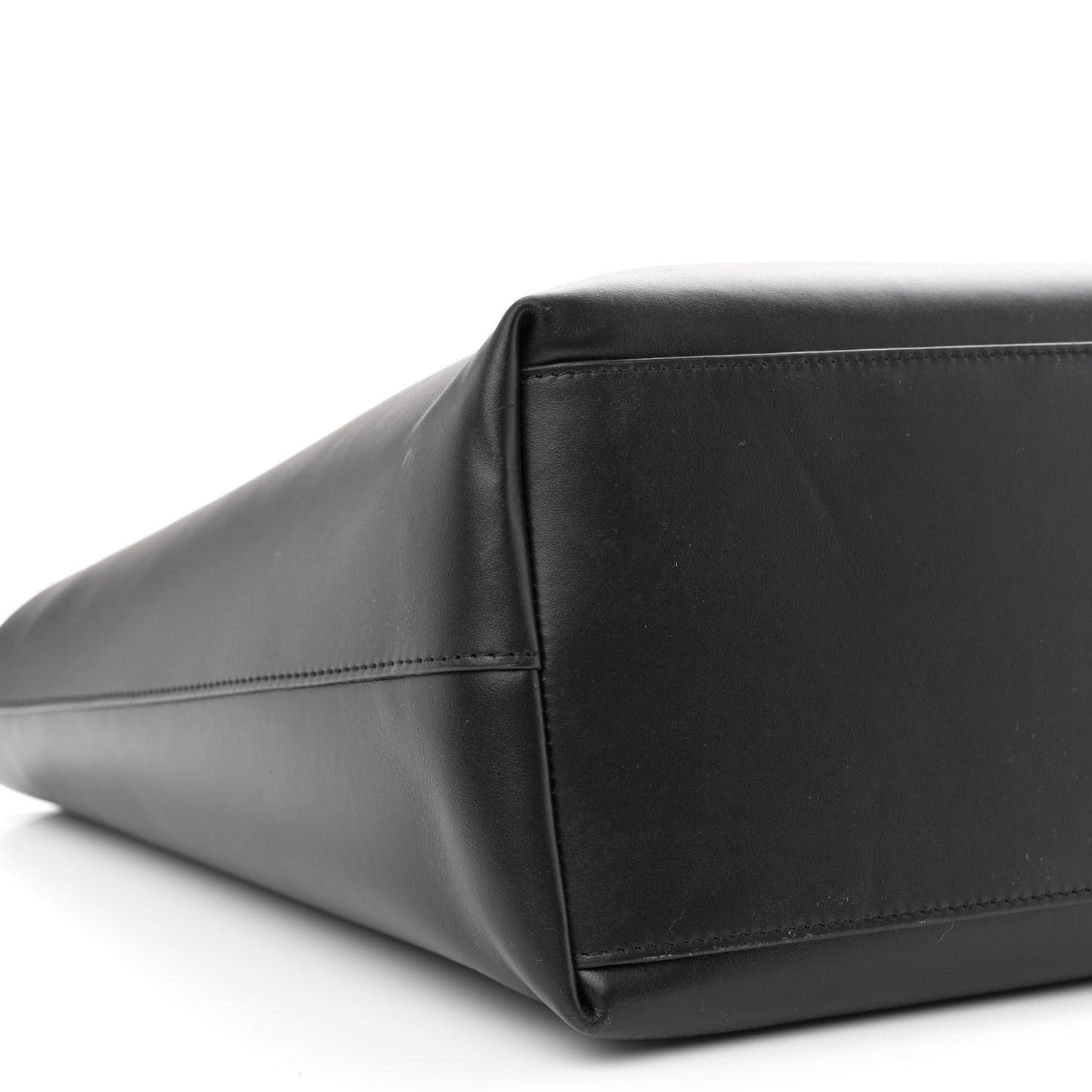 Calfskin DG Logo Shopper Tote Black