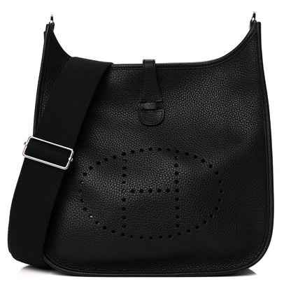 Hermes Taurillon Clemence Evelyne III PM Black 1 of 11