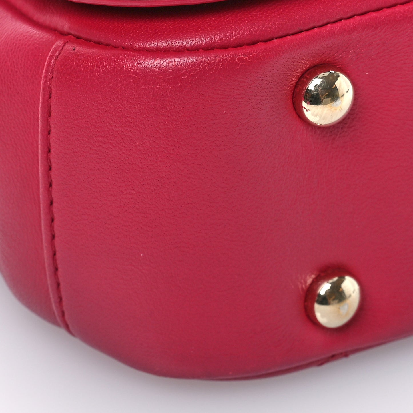 Lambskin Quilted Mini Metal Top Handle Flap Pink