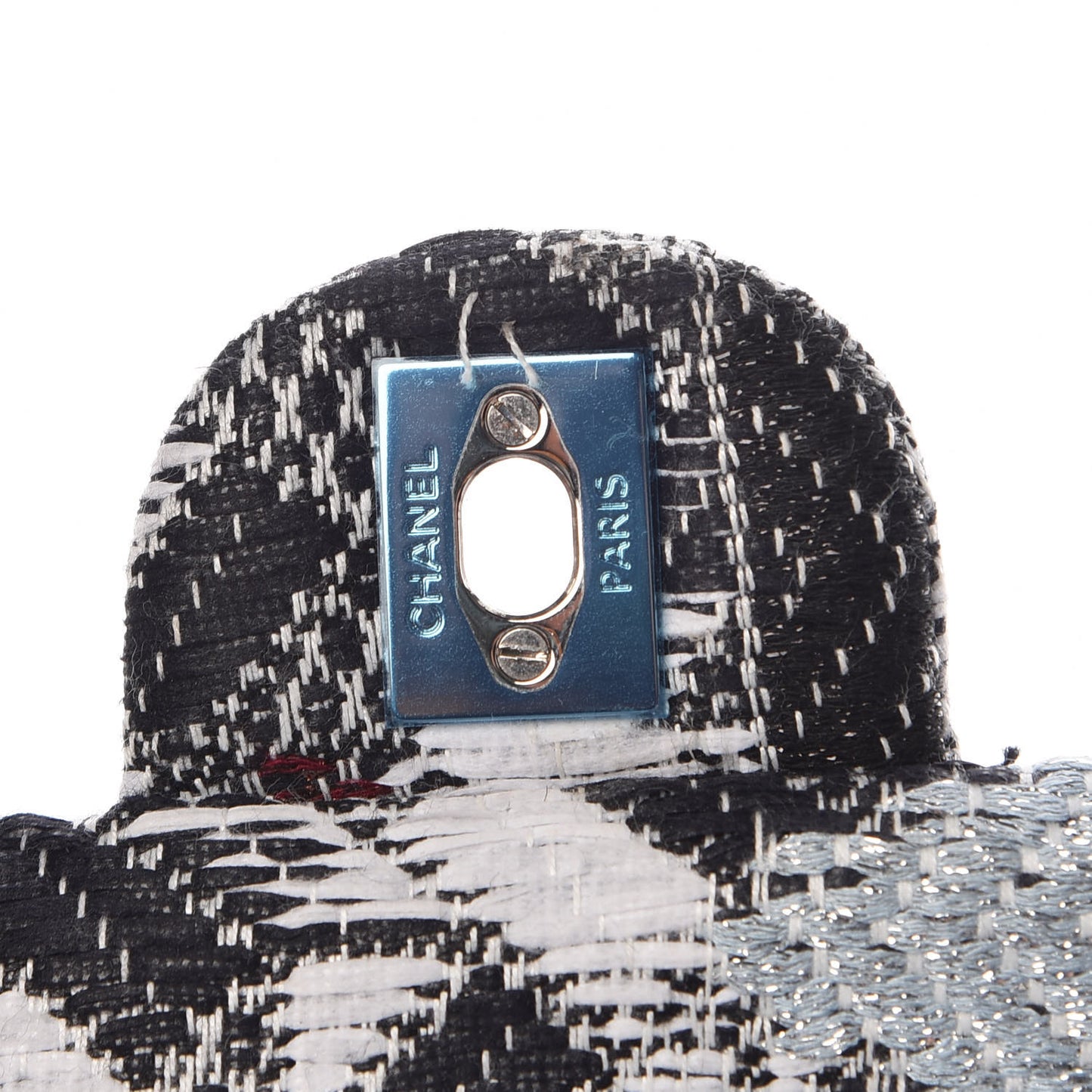 Tweed Silicone Braid Medium Double Flap Multicolor
