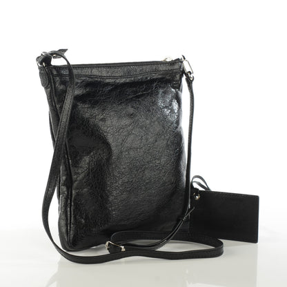 Balenciaga Agneau Giant 12 Silver Hardware Flat Crossbody Black 6 of 14