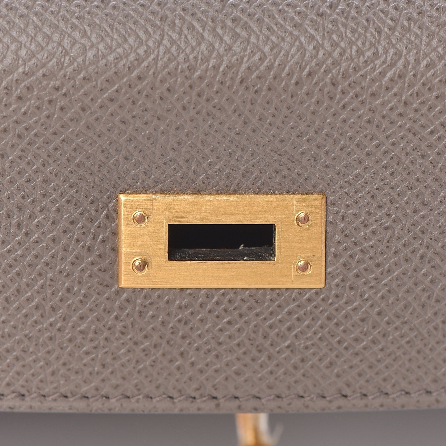 Epsom Bi Color Horseshoe Kelly Sellier 25 Etain Black
