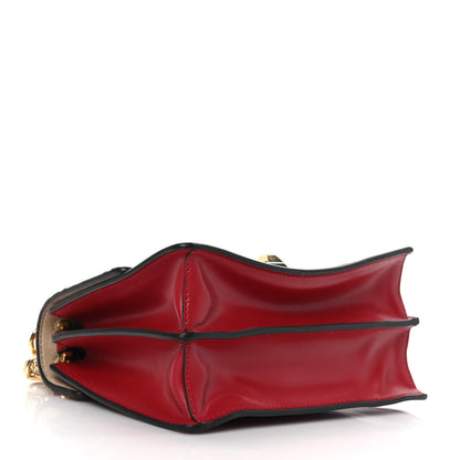 Fendi Vitello Liberty FF 1974 Embossed Small Kan I Shoulder Bag Fragola 4 of 9