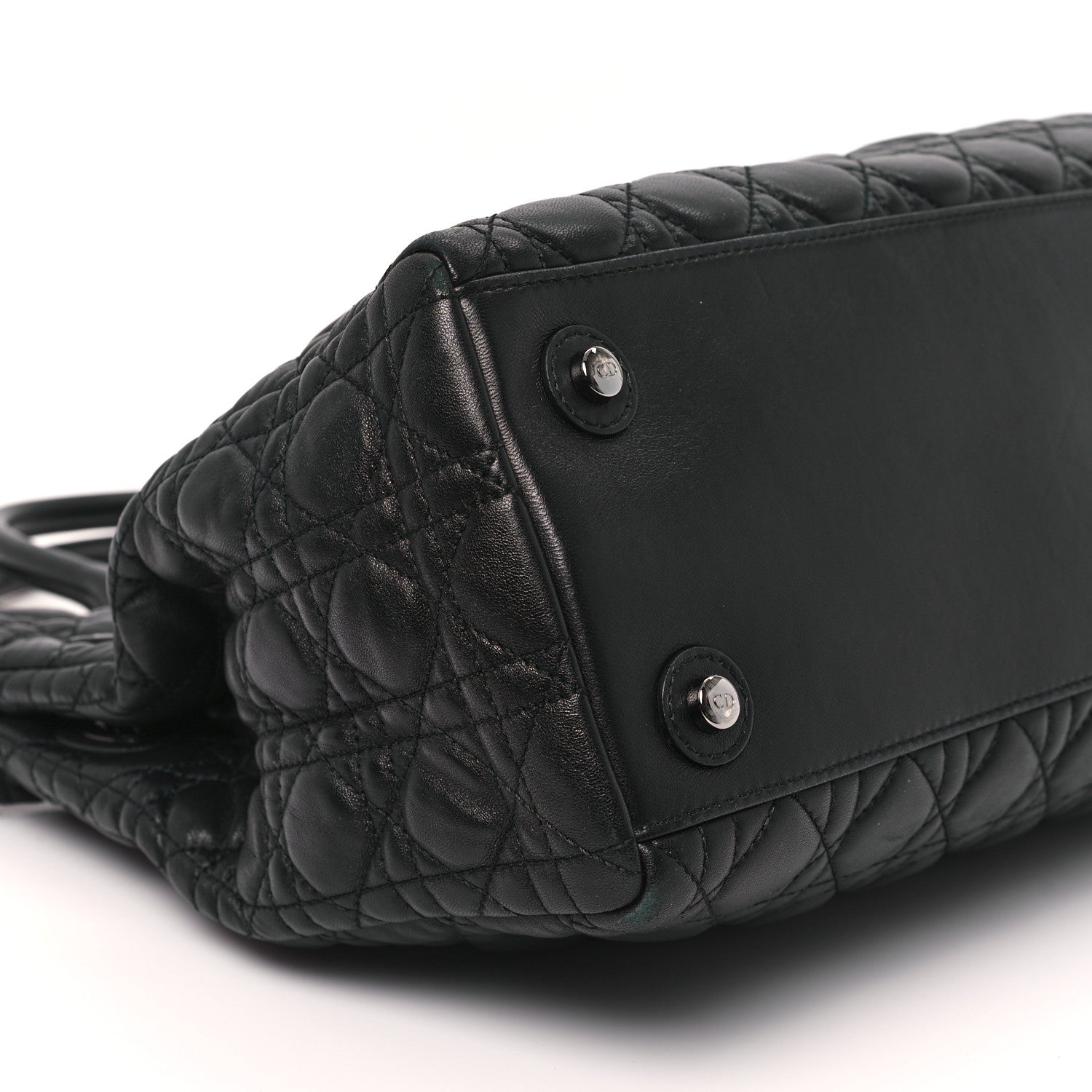 Christian Dior Lambskin Cannage Chri Chri Tote Black 9 of 13