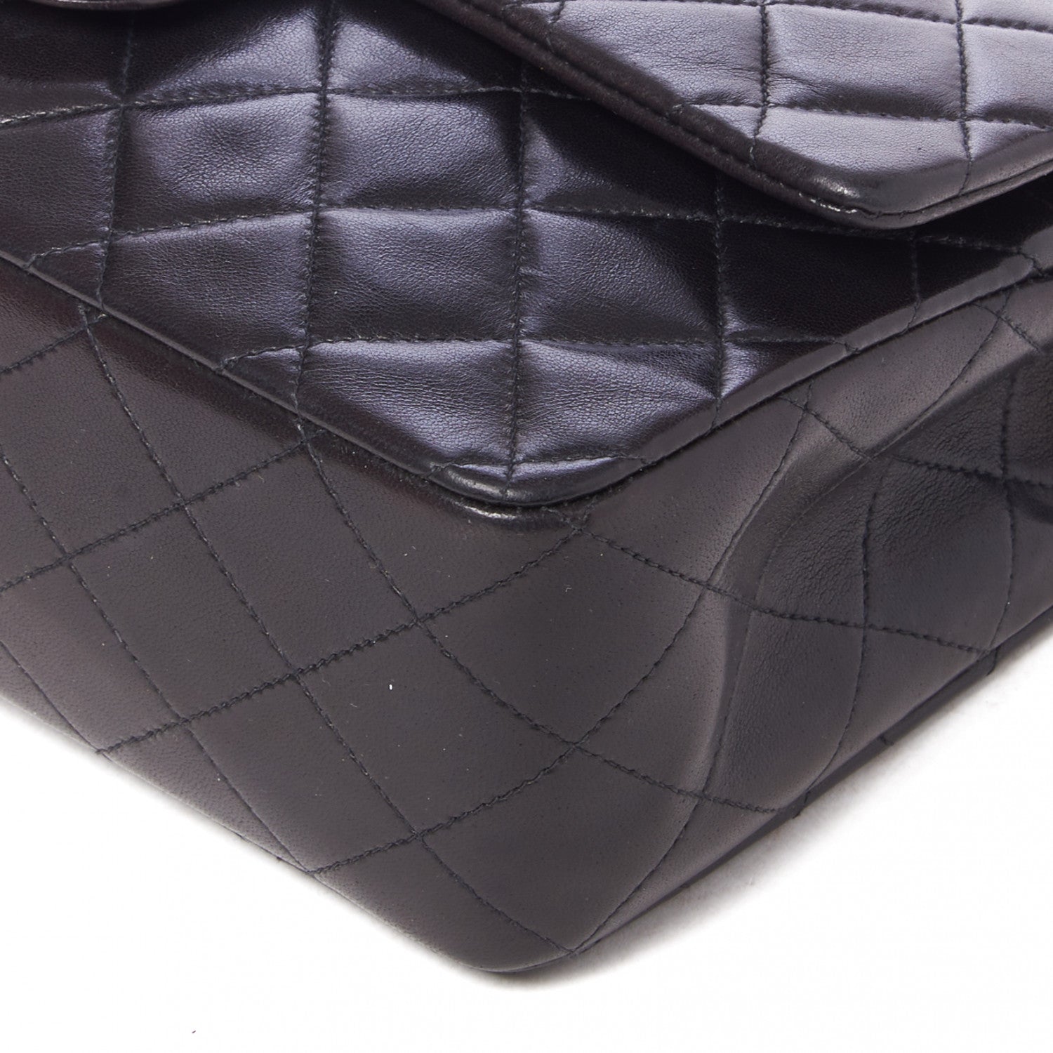 Chanel Lambskin Quilted Medium Double Flap Black 5 of 9