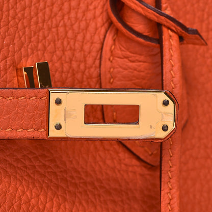 Hermes Togo Birkin 25 Feu 8 of 33