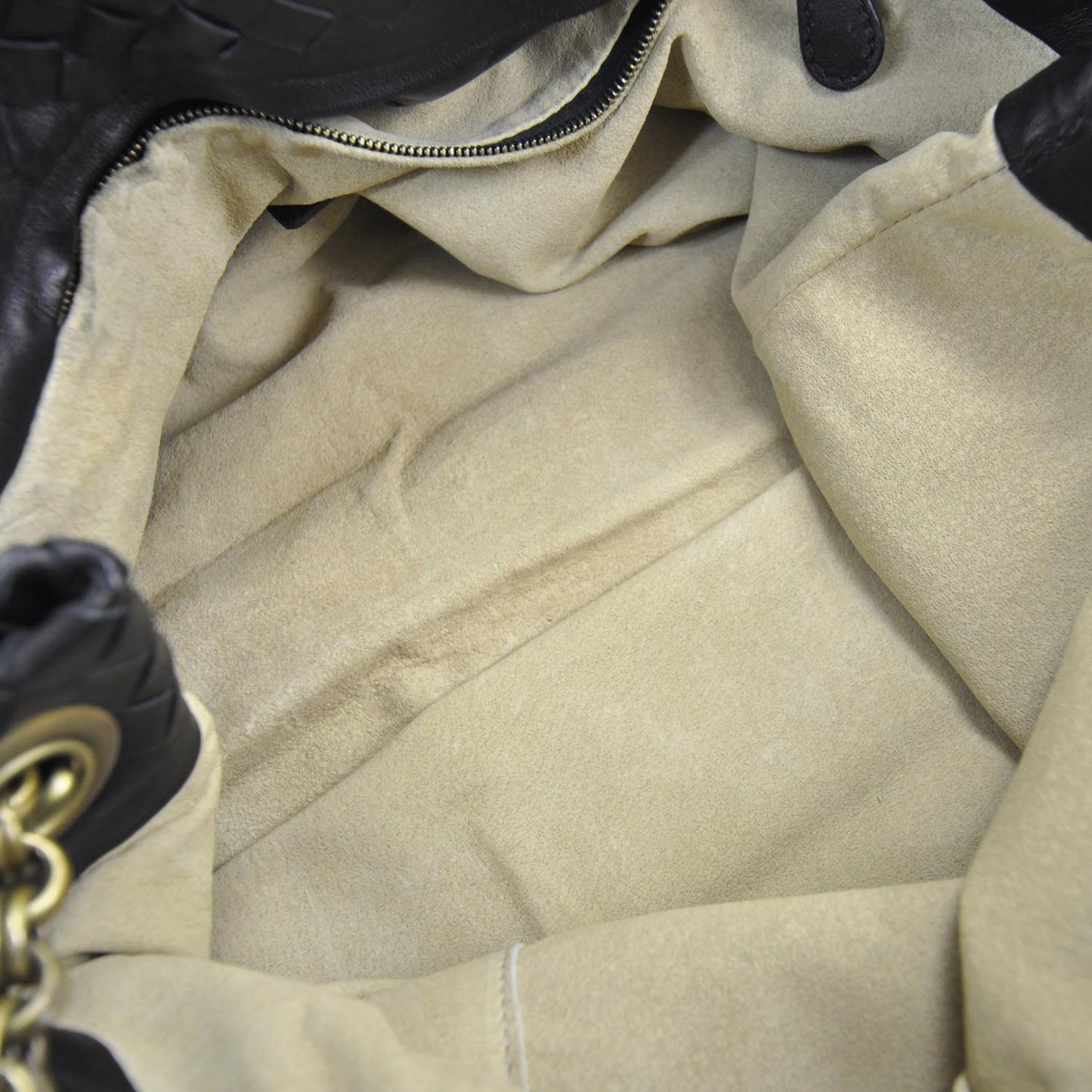 Nappa Intrecciato Shoulder Bag Nero Black