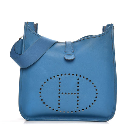 Hermes Courchevel Evelyne GM Bleu France 1 of 7