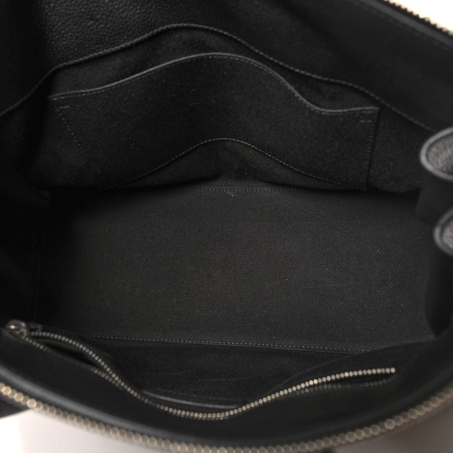 Grained Calfskin Small Supple Sac De Jour Duffle Black