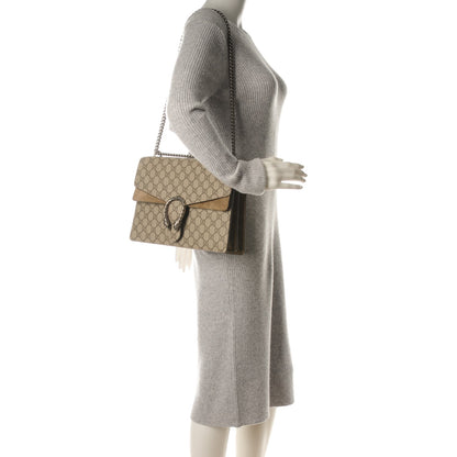 Gucci GG Supreme Monogram Medium Dionysus Shoulder Bag Taupe 2 of 7