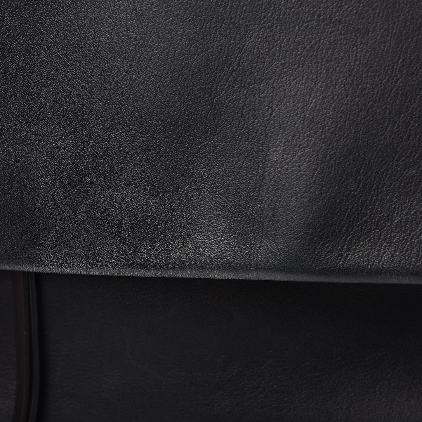 Lambskin Flap Clasp Shoulder Bag Black